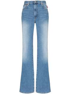 Denimist расклешенные джинсы с эффектом потертости