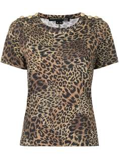 Veronica Beard рубашка на пуговицах с леопардовым принтом