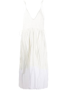 Jil Sander платье миди с жатым эффектом