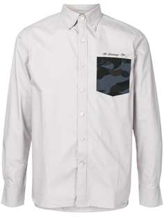 A BATHING APE® рубашка с камуфляжным принтом на кармане Bape