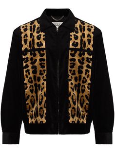 Wacko Maria вельветовая куртка с леопардовым принтом