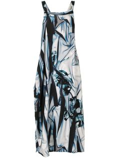 Ys платье миди асимметричного кроя с принтом Ys