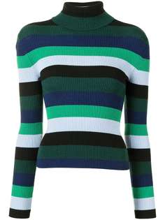 STAUD полосатый джемпер с высоким воротником