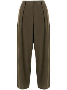 Ys укороченные брюки широкого кроя Y's