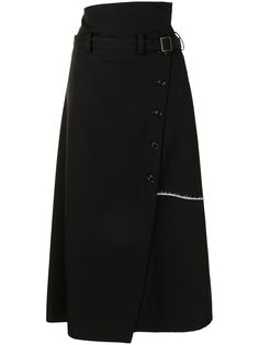 Ys юбка миди асимметричного кроя Y's