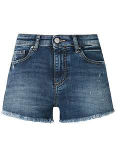 Armani Exchange джинсовые шорты с бахромой