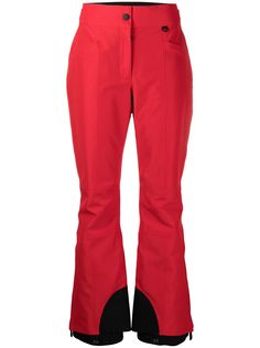 Moncler Grenoble двухцветные брюки широкого кроя