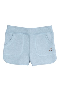 Голубые шорты из хлопка и флиса Bonpoint