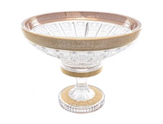 Конфетница на ножке max crystal (bohemia) прозрачный 20 см.