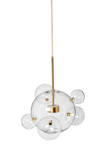 Светильник потолочный стеклянные шары (garda decor) золотой 30x100x30 см.