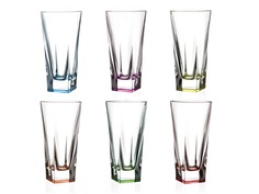 Набор стаканов для воды fusion colour (rcr) прозрачный