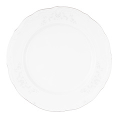 Набор плоских тарелок свадебный узор (6 шт) (repast) белый