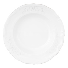 Набор глубоких тарелок свадебный узор (6 шт) (repast) белый