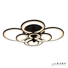 Потолочная люстра iledex ring (iledex) черный 103x20x79 см.