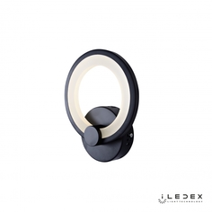 Настенный светильник iledex ring (iledex) черный 19x24x7 см.