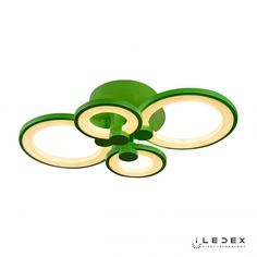 Потолочная люстра iledex ring (iledex) зеленый 62x15x40 см.