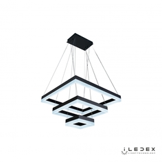Подвесная люстра iledex twins (iledex) черный 60x131x60 см.