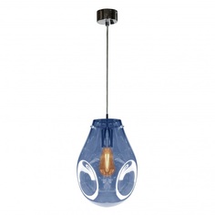 Подвесной светильник ilamp pear (ilamp) голубой 38 см.