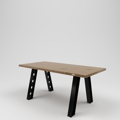 Стол обеденный лофт (kovka object) коричневый 170.0x75.0x80.0 см.