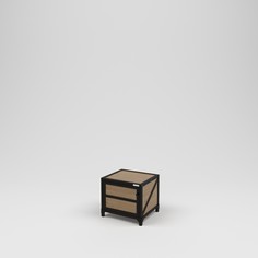 Тумбочка лофт (kovka object) коричневый 45.0x40.0x40.0 см.