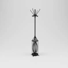 Вешалка лофт (kovka object) черный 40.0x180.0x40.0 см.