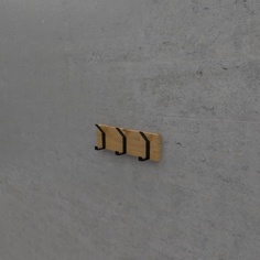Вешалка лофт (kovka object) коричневый 40.0x12.0x5.0 см.