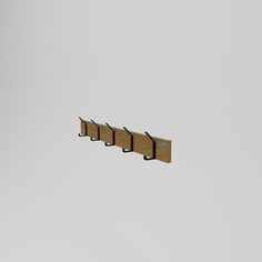 Вешалка лофт (kovka object) коричневый 100.0x12.0x5.0 см.
