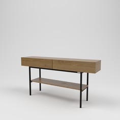 Консоль лофт (kovka object) коричневый 180.0x90.0x40.0 см.
