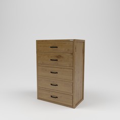 Комод лофт (kovka object) коричневый 90.0x130.0x50.0 см.