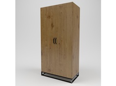Шкаф лофт (kovka object) коричневый 100.0x200.0x55.0 см.