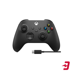 Геймпад Microsoft Xbox Black + кабель USB Type-C (1V8-00008)