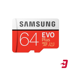 Карта памяти Samsung MicroSD Evo Plus 64GB (MB-MC64HARU)