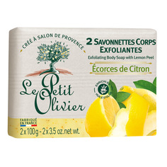 Мыло для тела отшелушивающее с перемолотой цедрой лимона LE Petit Olivier
