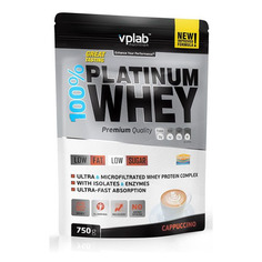 Протеин VPLAB Platinum Whey, порошок, 750гр, капучино [vp54001]