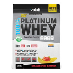 Протеин VPLAB Platinum Whey, порошок, 750гр, клубника-банан [vp53981]
