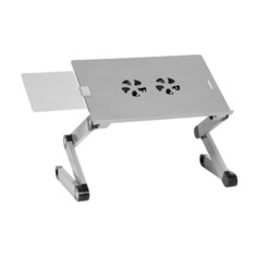 Стол для ноутбука Cactus CS-LS-T8, серебристый