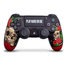 Геймпад Беспроводной Rainbo Dualshock 4 Play Hard, для PlayStation 4, черный Noname