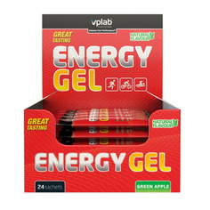 Энергетик VPLAB Energy gel, 24х41гр, 24, гель, зеленое яблоко [vp1622041]