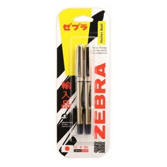 Ручка-роллер Zebra ZEB-ROLLER BE& AX7 0.7мм стреловидный пиш. наконечник черные чернила блистер (2шт 15 шт./кор. Зебра