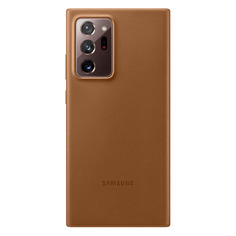 Чехол (клип-кейс) SAMSUNG Leather Cover, для Samsung Galaxy Note 20 Ultra, коричневый [ef-vn985laegru]