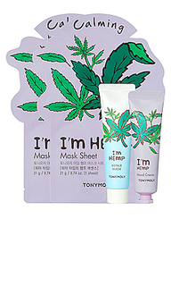 Набор из маски и крема для рук im hemp - TONYMOLY