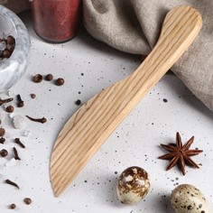 Нож деревянный, для масла, 20 см, массив дуба Доброе дерево