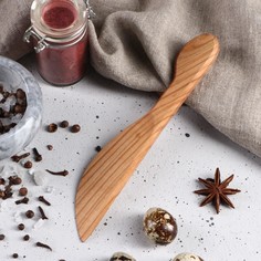 Нож деревянный, для масла, 20 см, массив черешни Доброе дерево