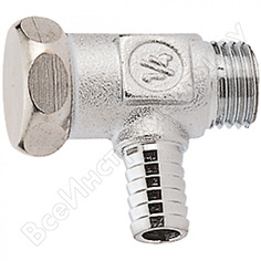 Шаровой кран giacomini r65d латунь, сливной, хром, ду 8, ру 10, нр/штуц, g1/4, под ключ r65dx011 107-6119