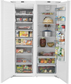 Встраиваемый холодильник Side by Side Scandilux