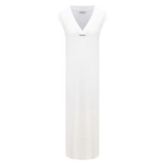 Платье изо льна и шелка Brunello Cucinelli