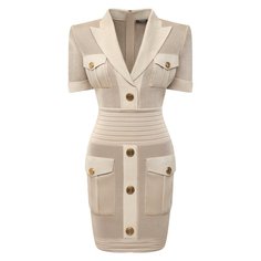 Платье из вискозы Balmain