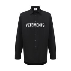 Хлопковая рубашка VETEMENTS