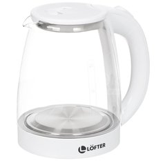 Чайник электрический стеклянный Lofter C01, 2 л, 1.5 кВт, белый
