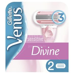 Сменные кассеты для бритья женские Venus Divine Sensitive, 2 шт